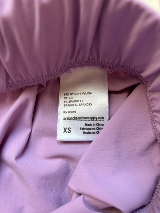 Women's Avalanche Outdoor Supply Cargo Shorts Lavender Purple XS Nylon - Picture 5 of 5